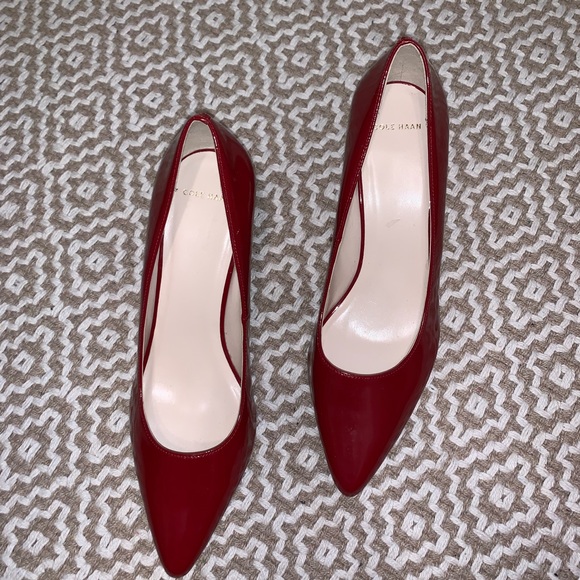 Cole Haan Shoes - Cole Haan red patent leather heels. Size 8 1/2B